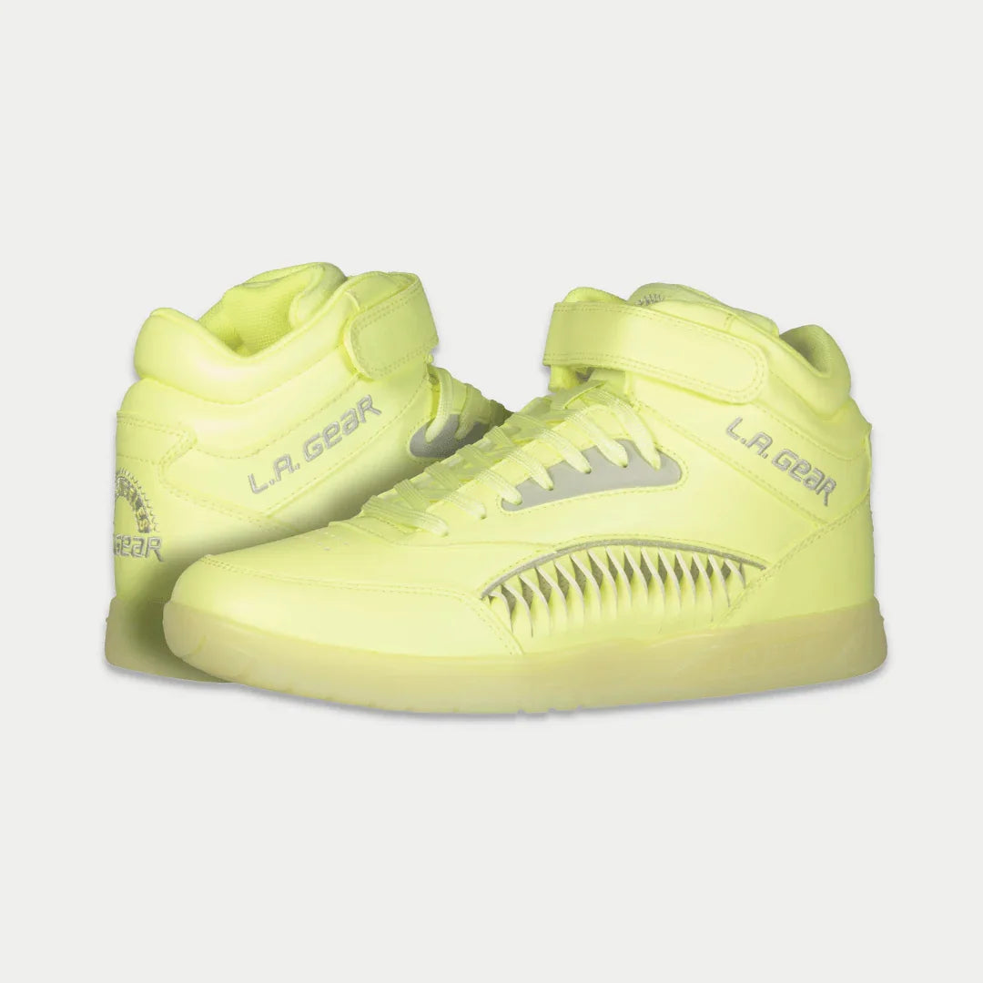 LA Gear Women’s Flame Hightop | Neon Yellow Glow