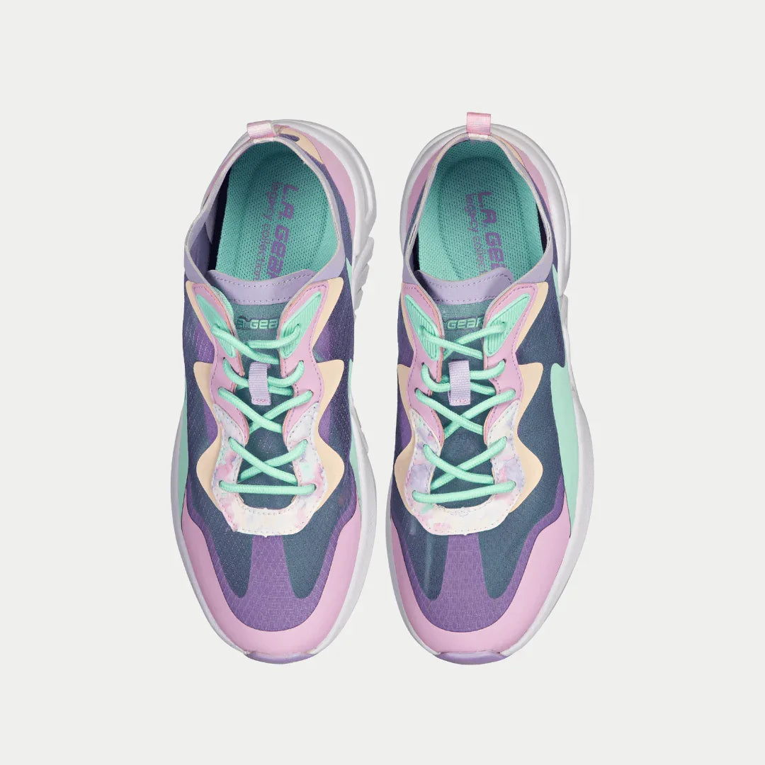LA Gear Women's Mid-City Lowtop | Lavender x Pink