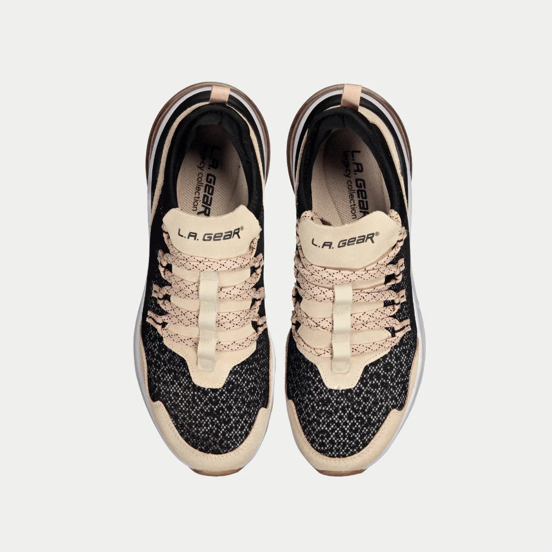 LA Gear Women’s Runyon Lowtop | Black x Pink