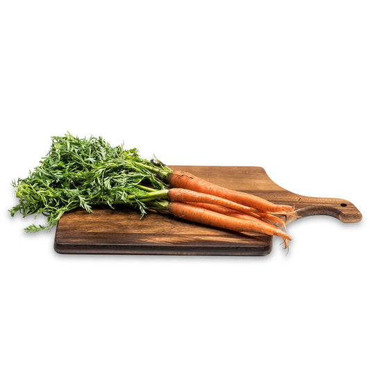 Large Acacia Wood Cutting Board 10x18 Inch Thick Handle Hanging Chopping