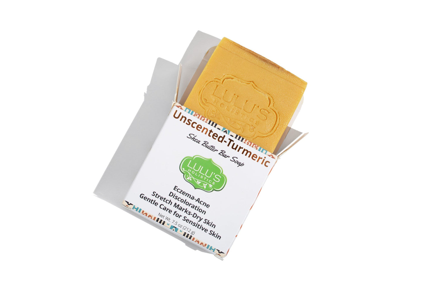 Unscented Turmeric Shea Butter Bar Soap for Soft, Soothed, and Naturally Glowing Skin