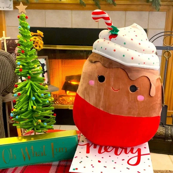 Squishmallows Sivi the Peppermint Hot Chocolate 14" New 2022 Christmas Collection Stuffed Plush