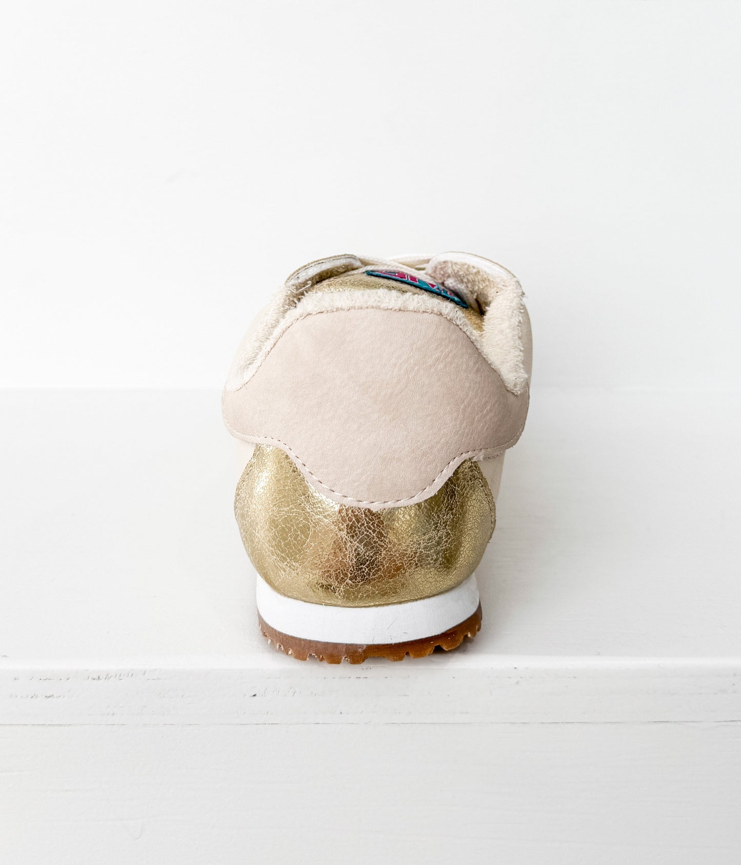 Madrid Sneaker in Beige/Gold