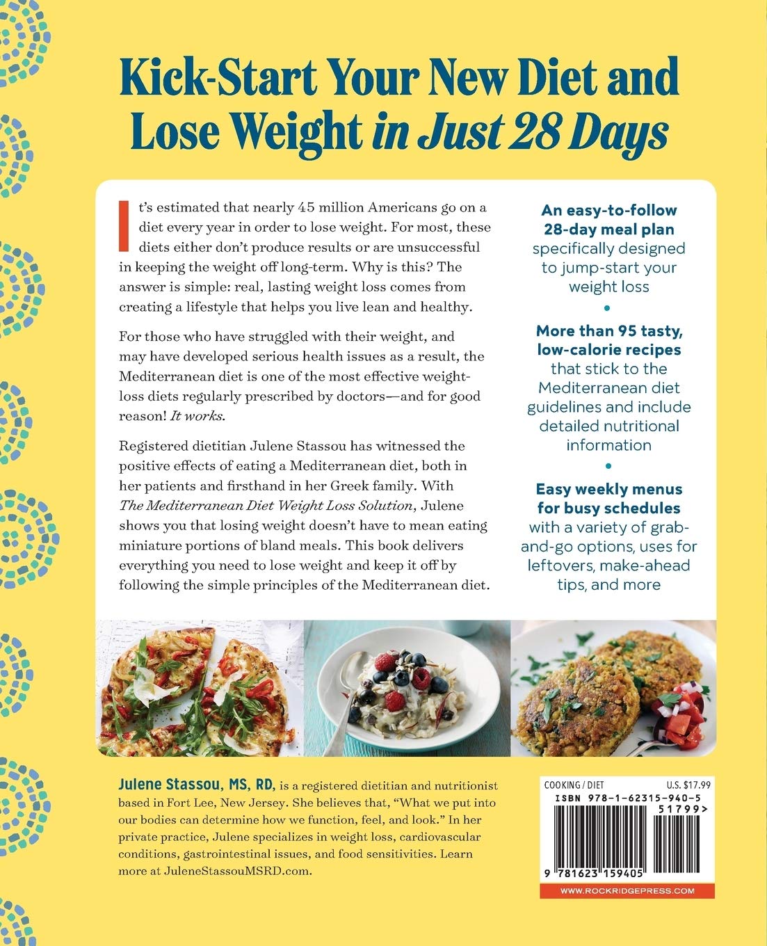 The Mediterranean Diet Weight Loss Solution: The 28-Day Kickstart Plan for Lasting Weight Loss (Spiral Bound)