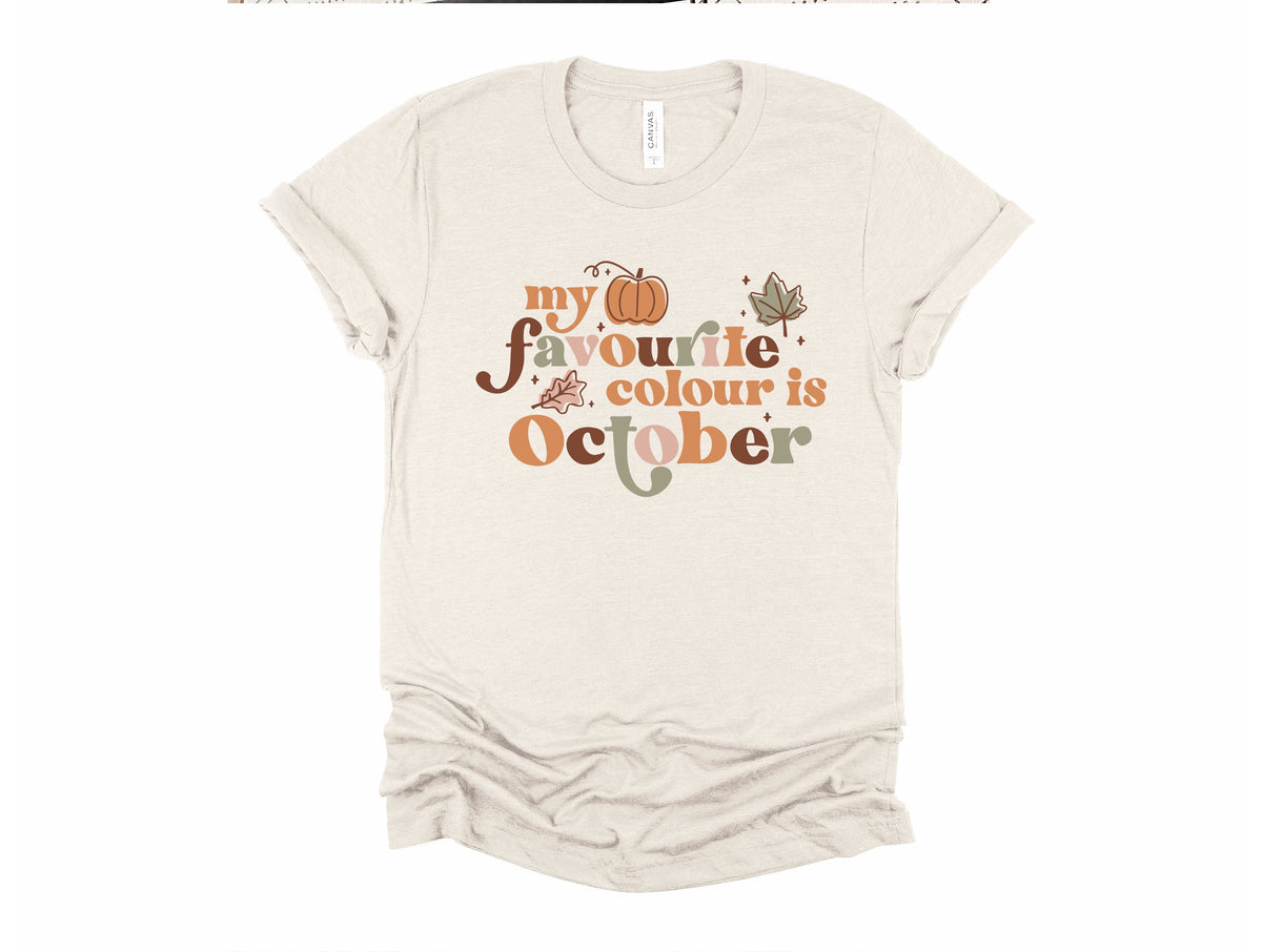 My Favorite Color is October Graphic Tee
