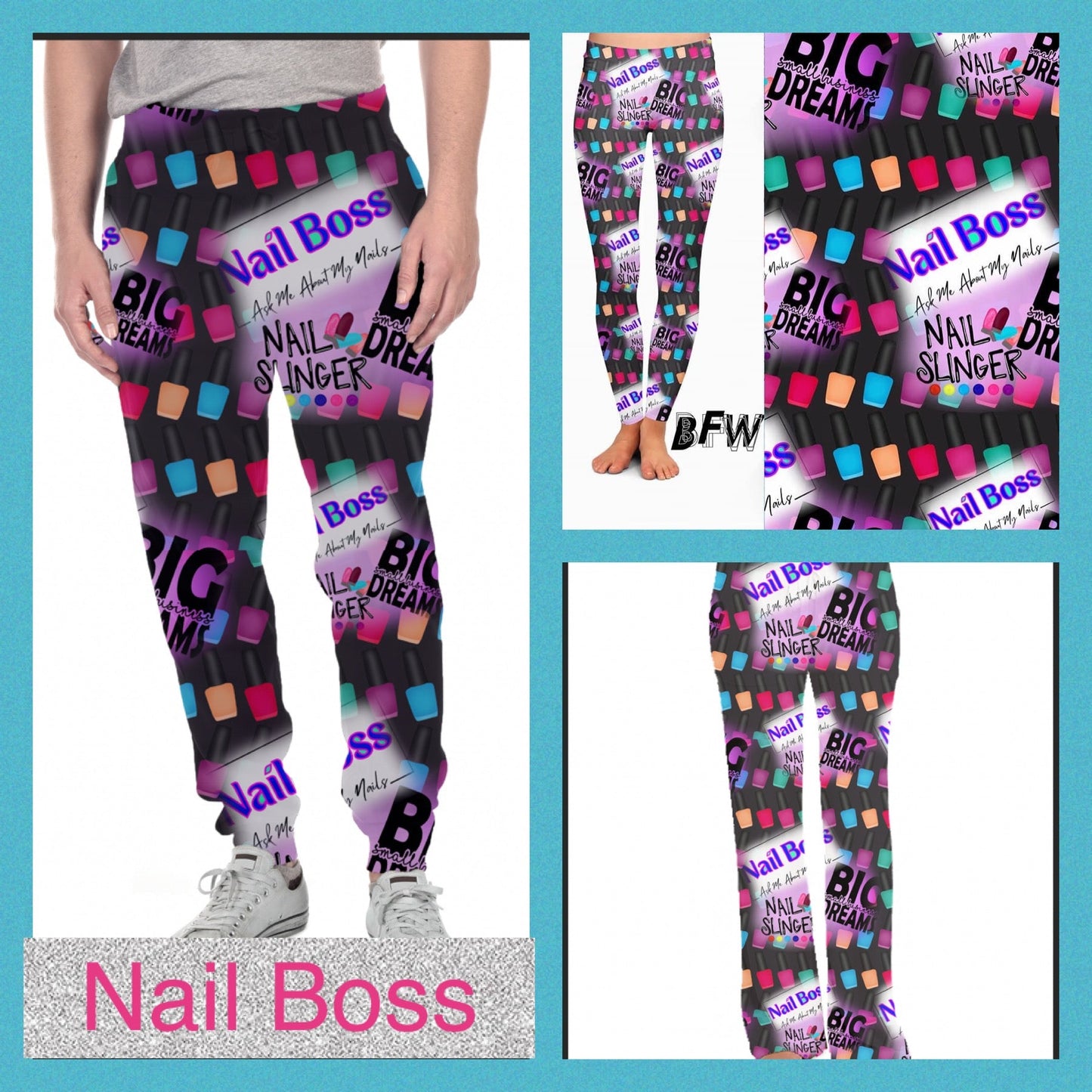 Nail Boss Leggings, Lounge Pants and Joggers