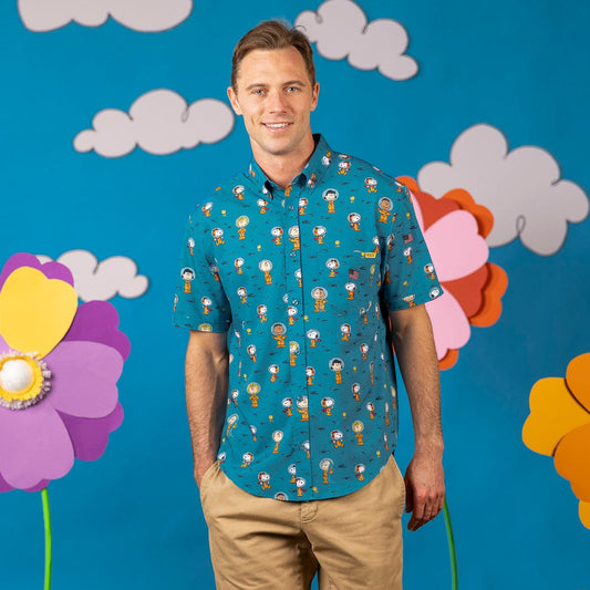 Peanuts "Astro 'Nuts" – KUNUFLEX Short Sleeve Shirt