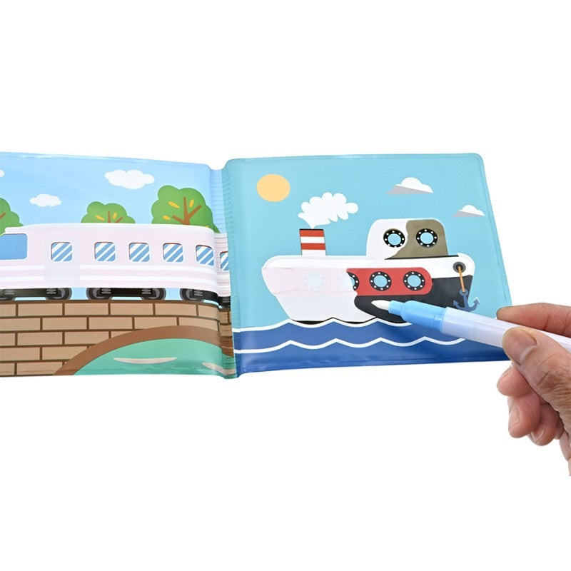 WATER PAINT BOOK - Vehicles Bath Toy