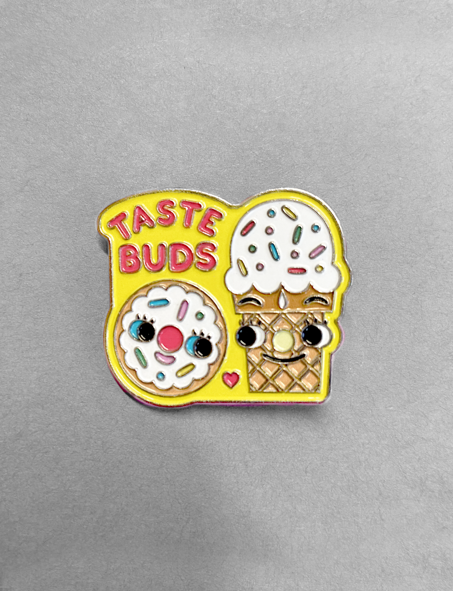 NEW! Donut & Ice Cream Taste Buds Soft Enamel Pin