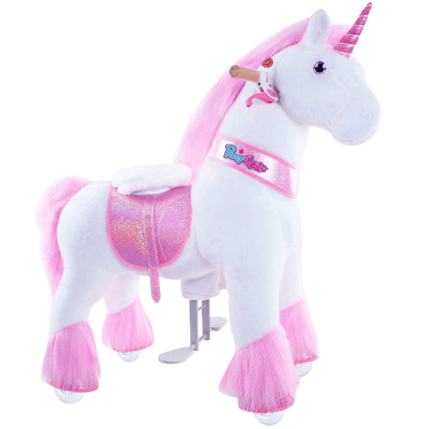 Model U Ride-On Plush Unicorn Age 4-7 Pink