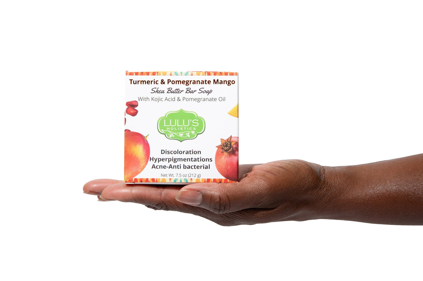 Turmeric Pomegranate Mango & Kojic Acid Shea Butter Soap for Bright, Hydrated, and Rejuvenated Skin