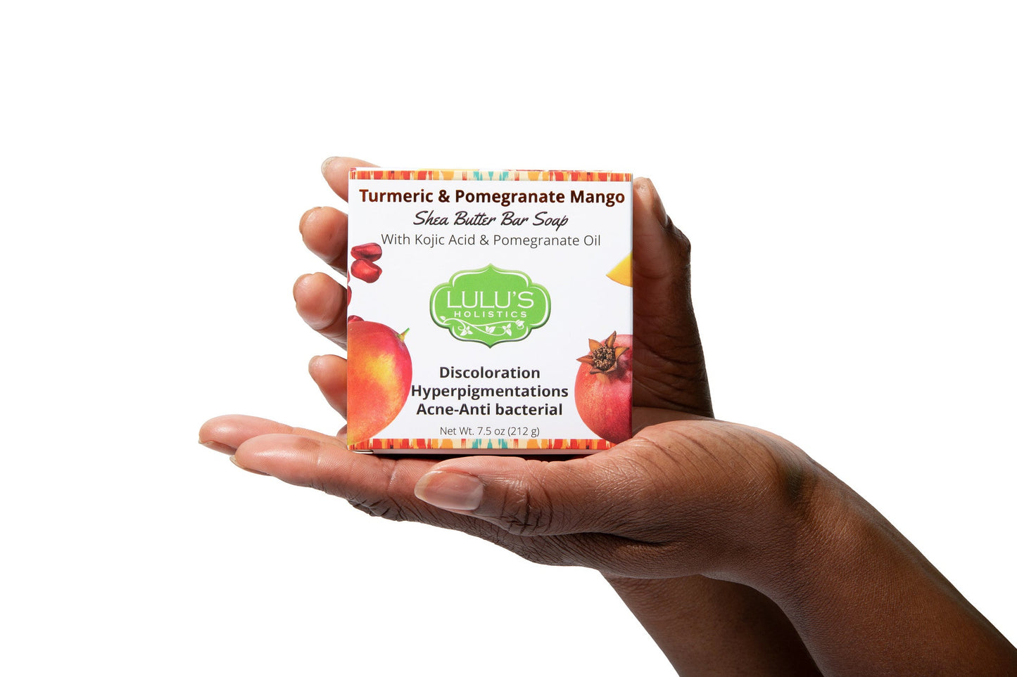 Turmeric Pomegranate Mango & Kojic Acid Shea Butter Soap for Bright, Hydrated, and Rejuvenated Skin