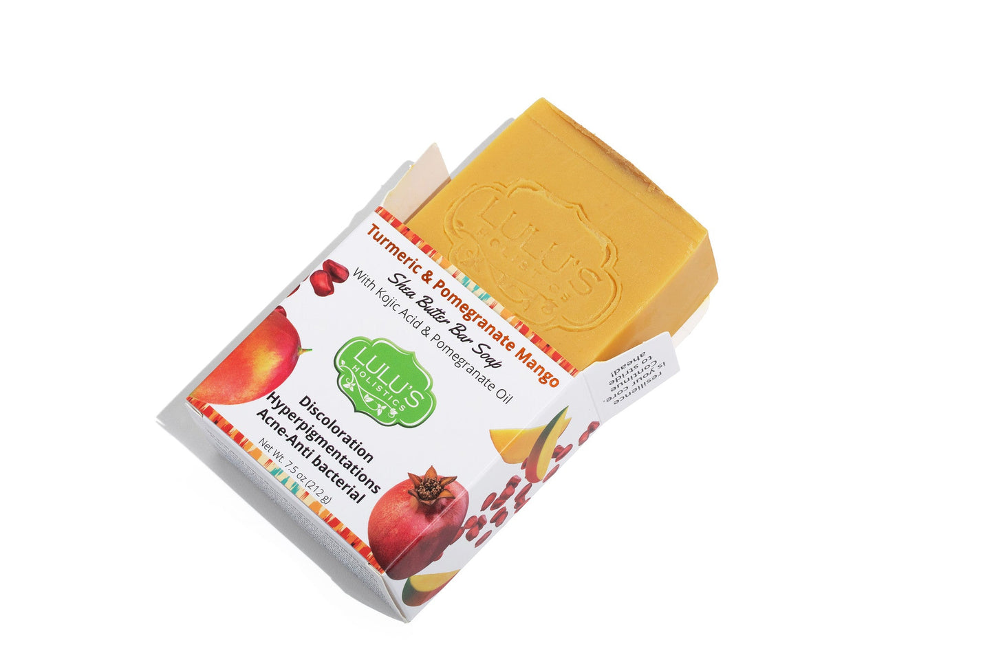 Turmeric Pomegranate Mango & Kojic Acid Shea Butter Soap for Bright, Hydrated, and Rejuvenated Skin