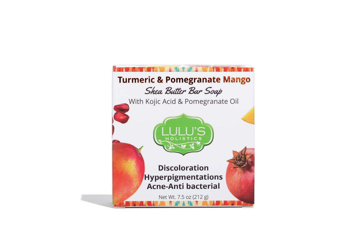 Turmeric Pomegranate Mango & Kojic Acid Shea Butter Soap for Bright, Hydrated, and Rejuvenated Skin