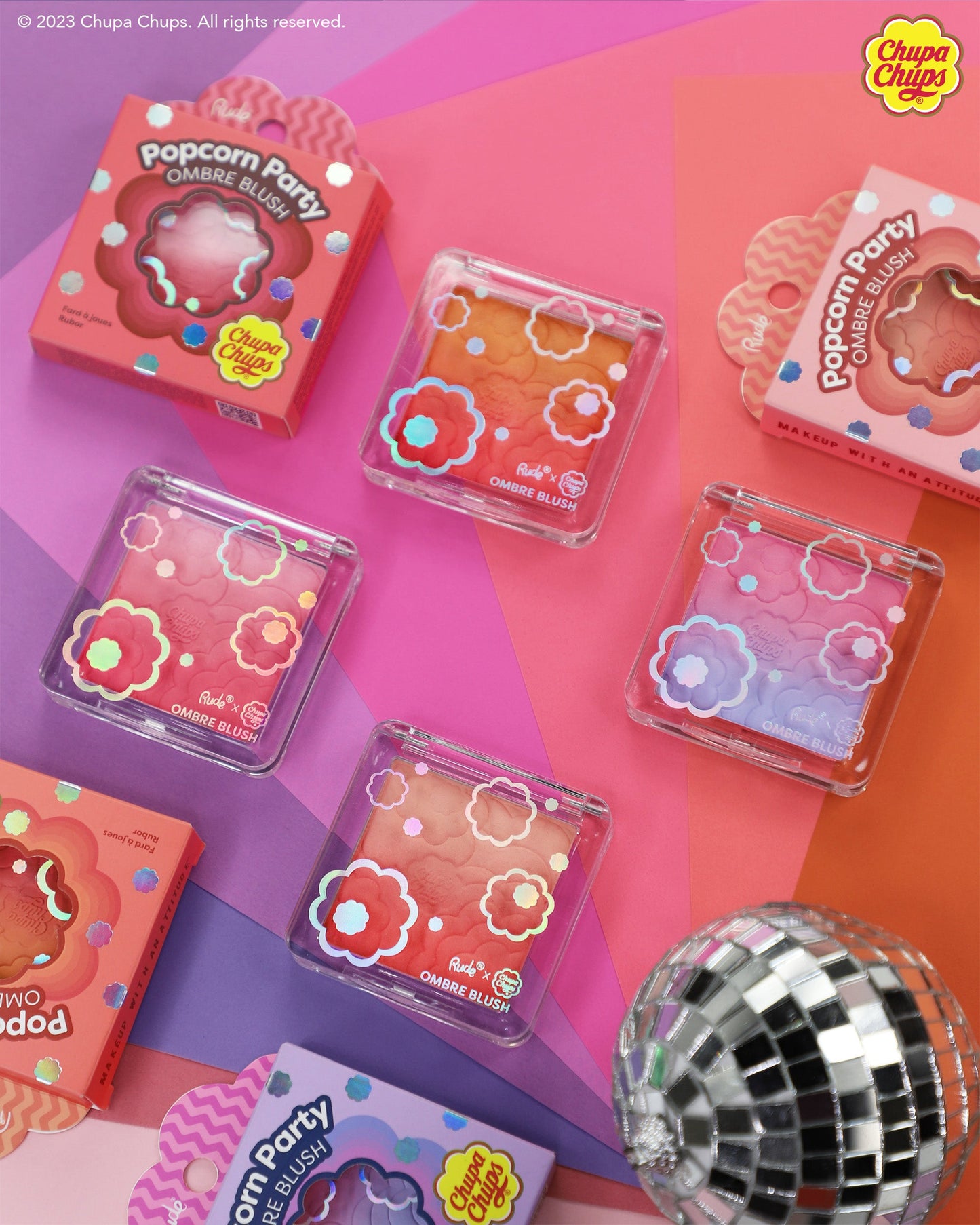 Chupa Chups Popcorn Party Ombre Blush