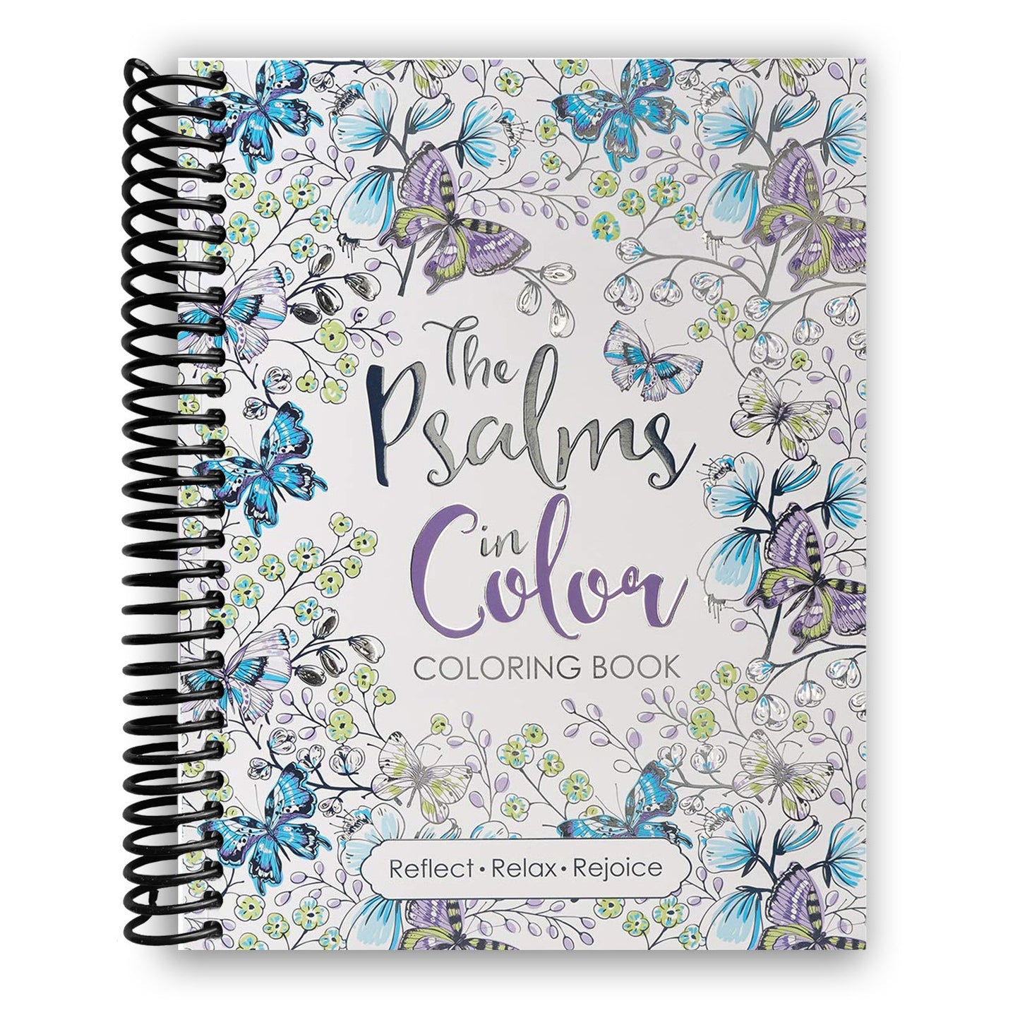 The Psalms in Color Inspirational Coloring Book with Scripture for Women and Teens (Spiral Bound)