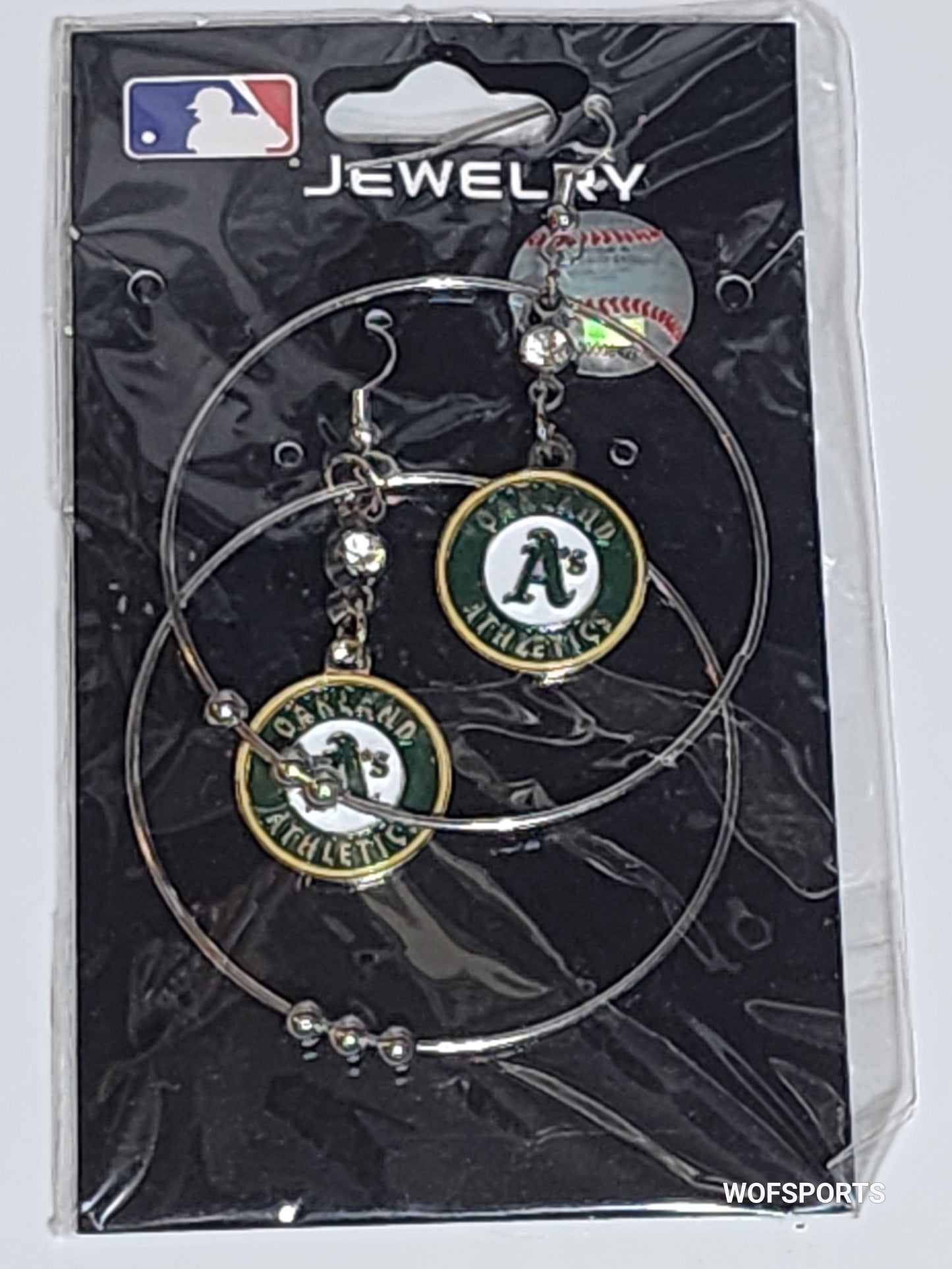 Oakland Athletics 2" Hoop Earrings