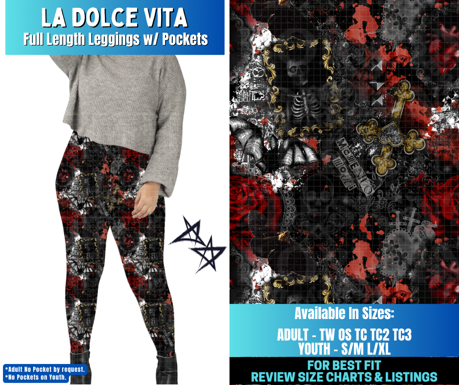 Preorder! Closes 12/17. ETA March. La Dolce Vita Full Length Leggings w/wo Pockets