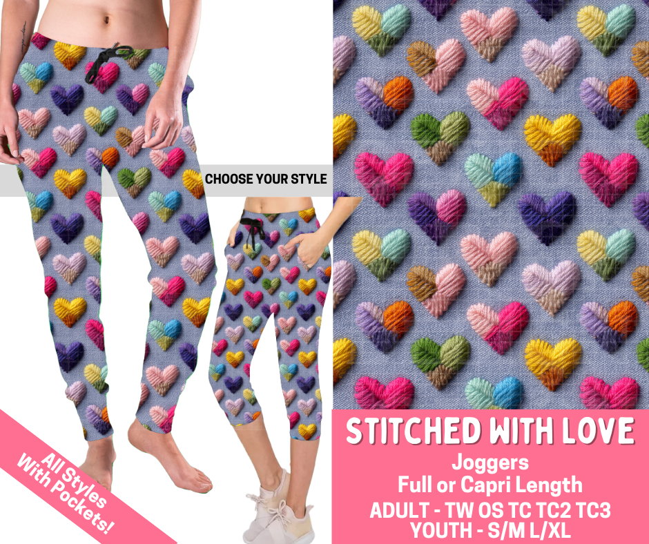 Preorder! Closes 2/16. ETA May. Stitched With Love Combo Jogger Lengths