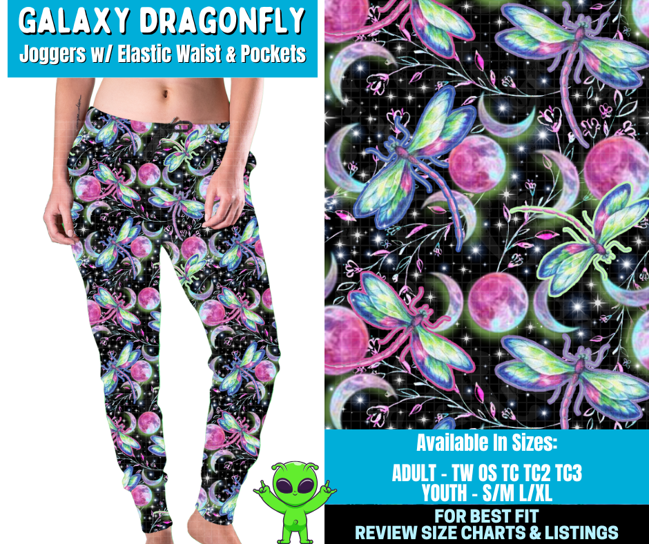 Preorder! Closes 2/11. ETA May. Galaxy Dragonfly Combo Jogger Lengths
