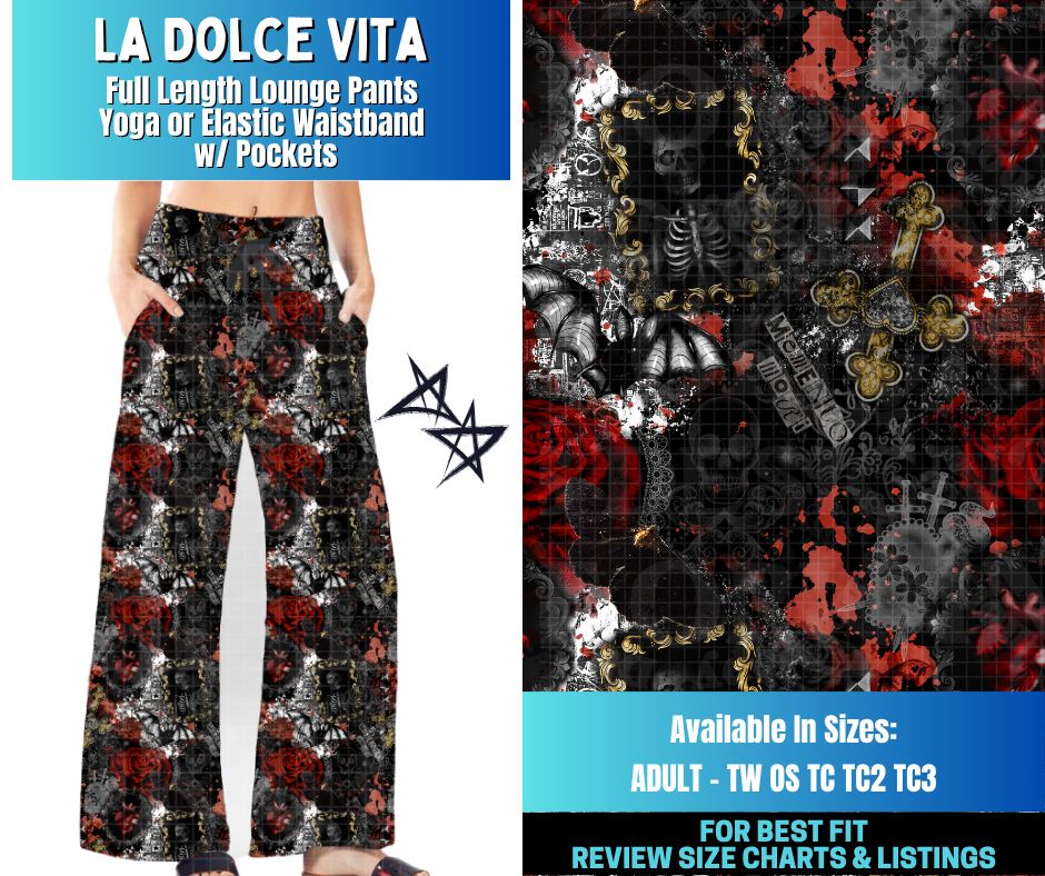 Preorder! Closes 12/17. ETA March. La Dolce Vita Full Length Lounge Pants