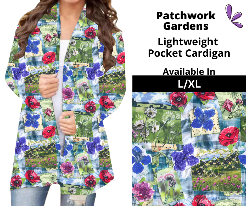 Patchwork Gardens Pocket Cardigan