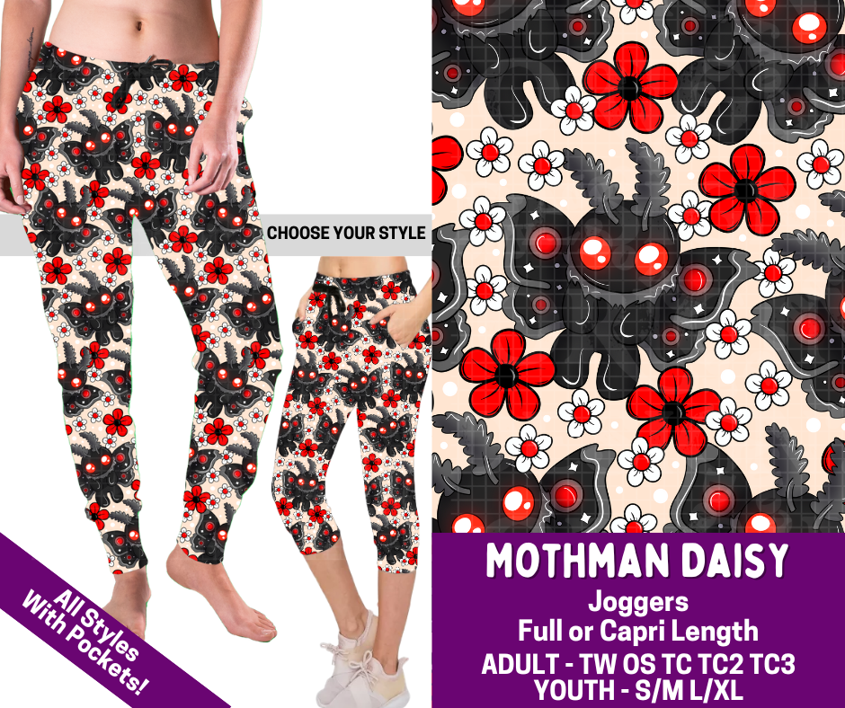 Preorder! Closes 2/19. ETA May. Mothman Daisy Combo Jogger Lengths