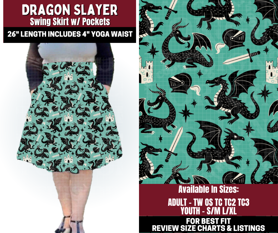 Preorder! Closes 10/22. ETA Jan. Dragon Slayer Swing Skirt