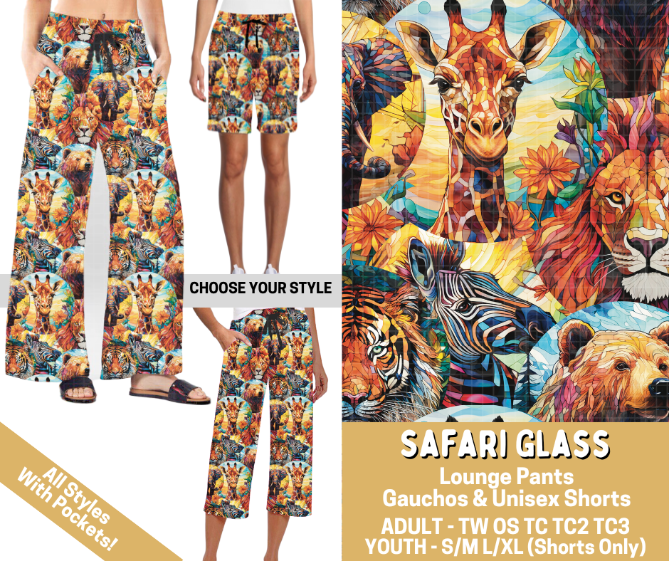 Preorder! Closes 2/26. ETA May. Safari Glass Combo Lounge Lengths