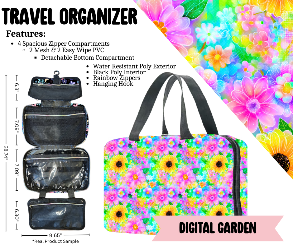 Preorder! Closes 3/30. ETA June. Digital Garden Travel Organizer