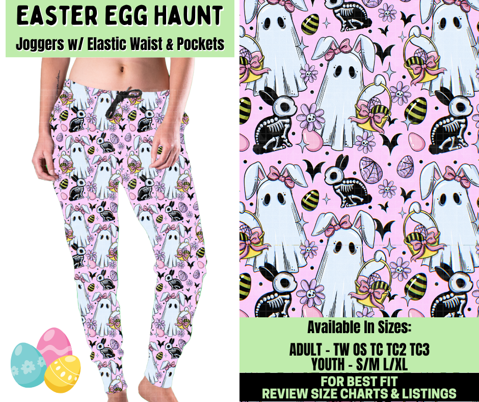 Preorder! Closes 1/19. ETA April. Easter Egg Haunt Joggers