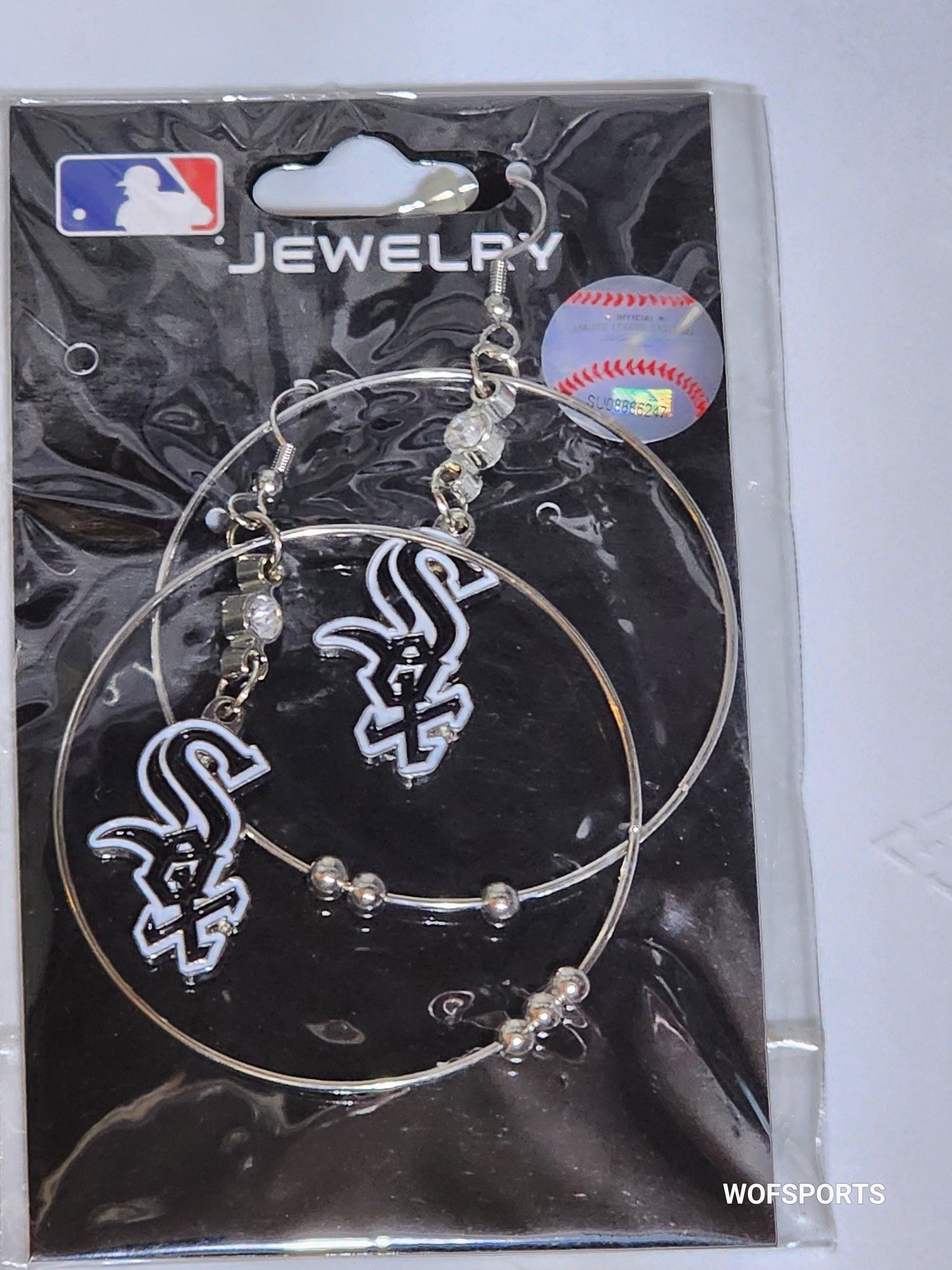 Chicago White Sox 2" Hoop Earrings