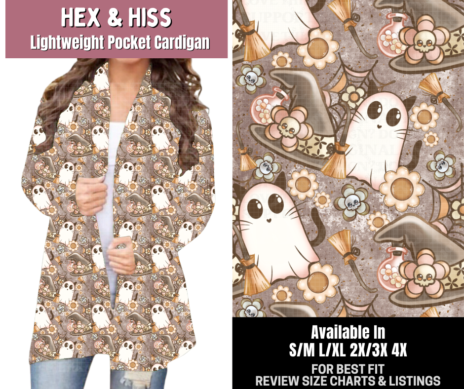 Preorder! Closes 6/4. ETA Sept. Hex & Hiss Pocket Cardigan