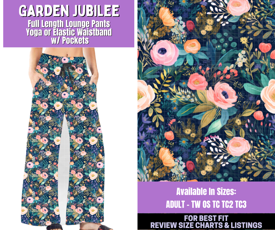 Preorder! Closes 1/5. ETA March. Garden Jubilee Full Length Lounge Pants