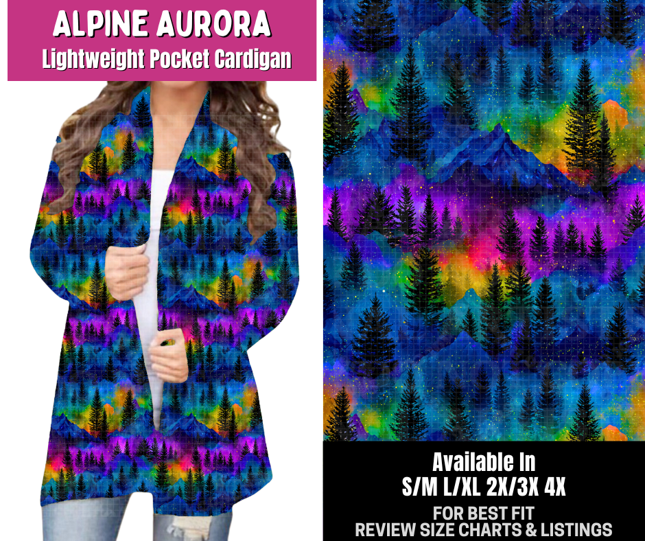 Preorder! Closes 6/18. ETA Sept. Alpine Aurora Pocket Cardigan