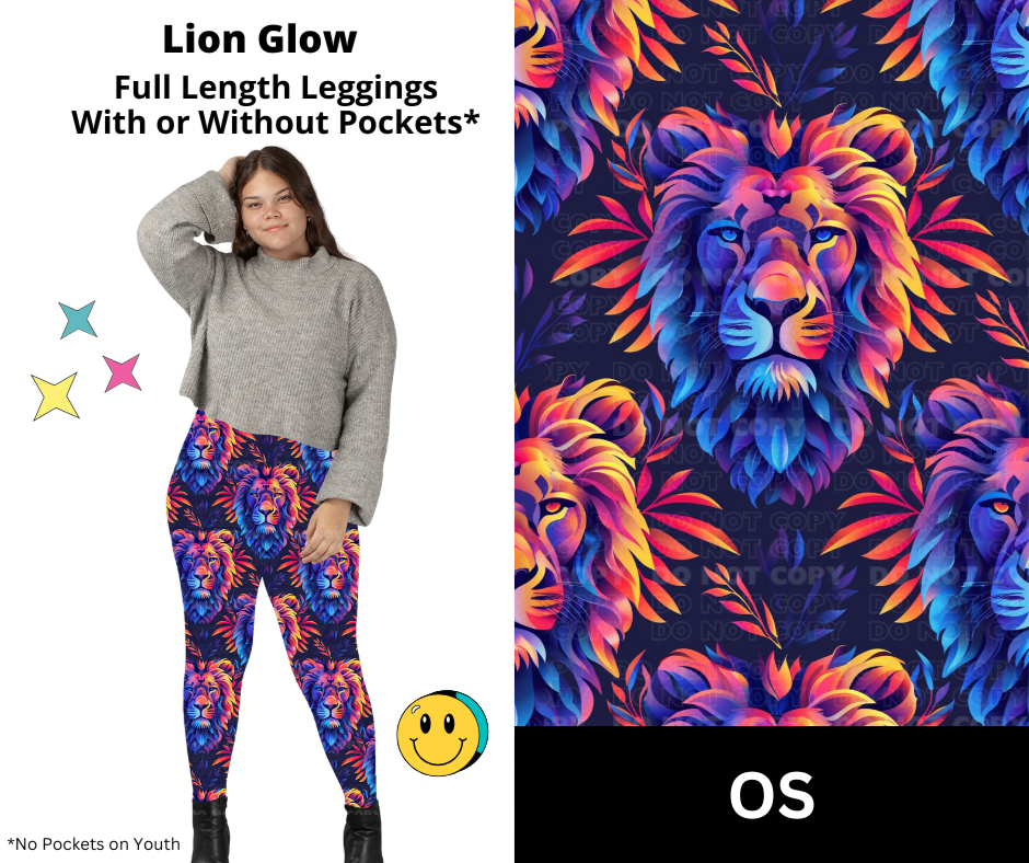 Lion Glow Full Length Leggings w/ Pockets