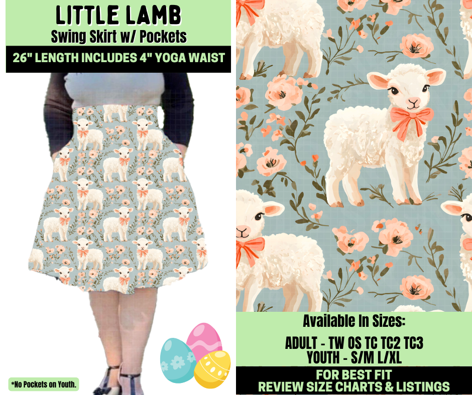Preorder! Closes 1/19. ETA April. Little Lamb Swing Skirt
