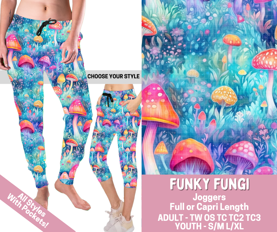 Preorder! Closes 2/23. ETA May. Funky Fungi Combo Jogger Lengths