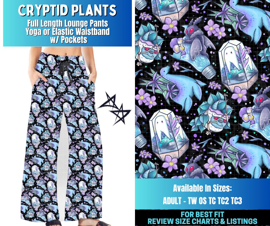 Preorder! Closes 12/17. ETA March. Cryptid Plants Full Length Lounge Pants