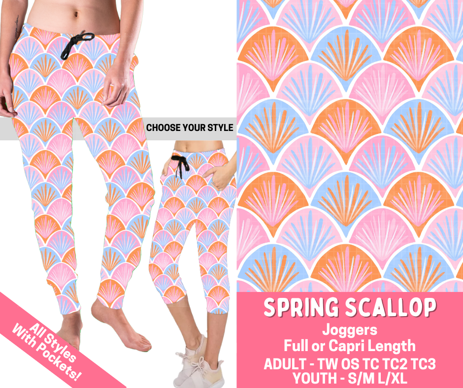 Preorder! Closes 2/16. ETA May. Spring Scallop Combo Jogger Lengths