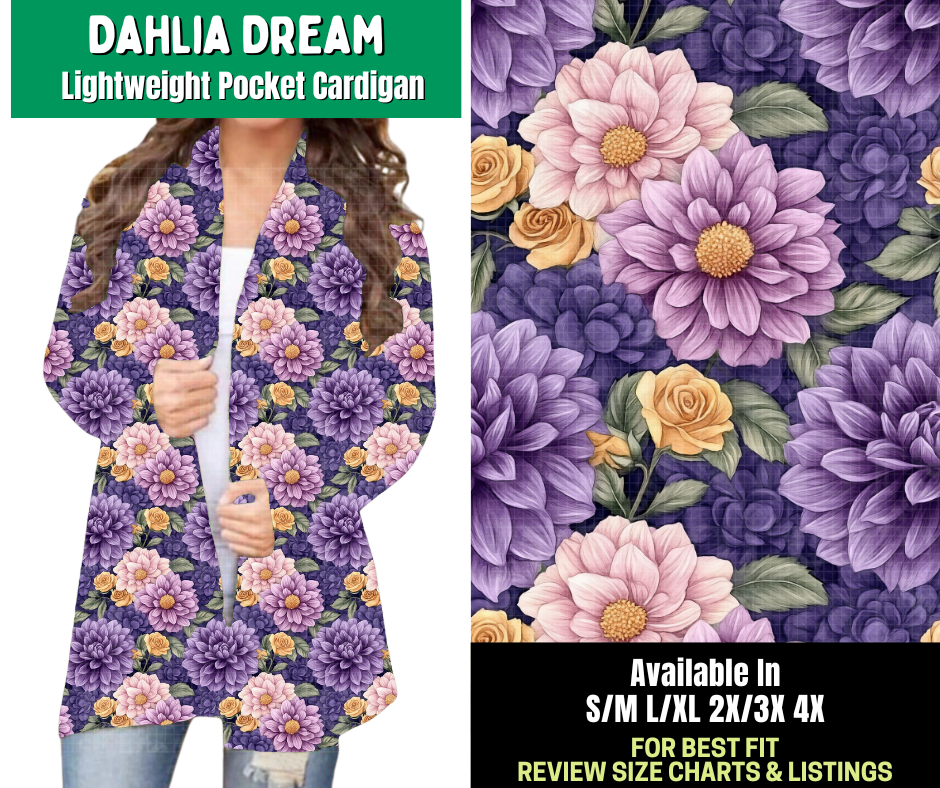 Preorder! Closes 2/18. ETA May. Dahlia Dream Pocket Cardigan