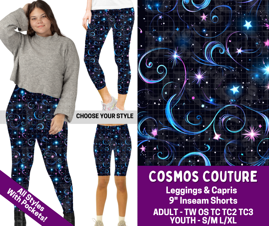 Preorder! Closes 2/19. ETA May. Cosmos Couture Combo Legging Lengths