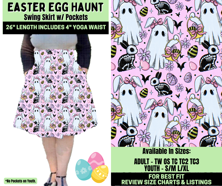 Preorder! Closes 1/19. ETA April. Easter Egg Haunt Swing Skirt
