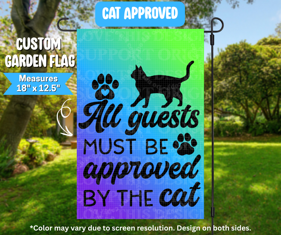 Preorder! Closes 3/9. ETA June. Cat Approved Garden Flag
