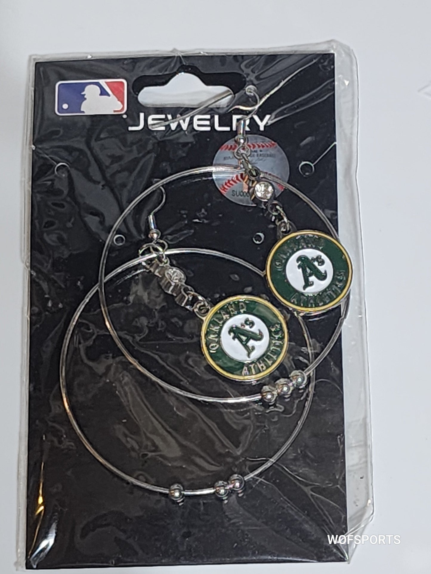 Oakland Athletics 2" Hoop Earrings