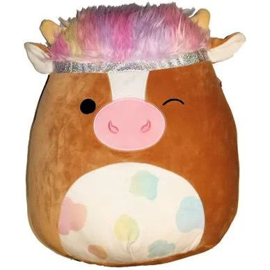 Squishmallows Tomar the Cow 14" Squish-Doos Stuffed Plush