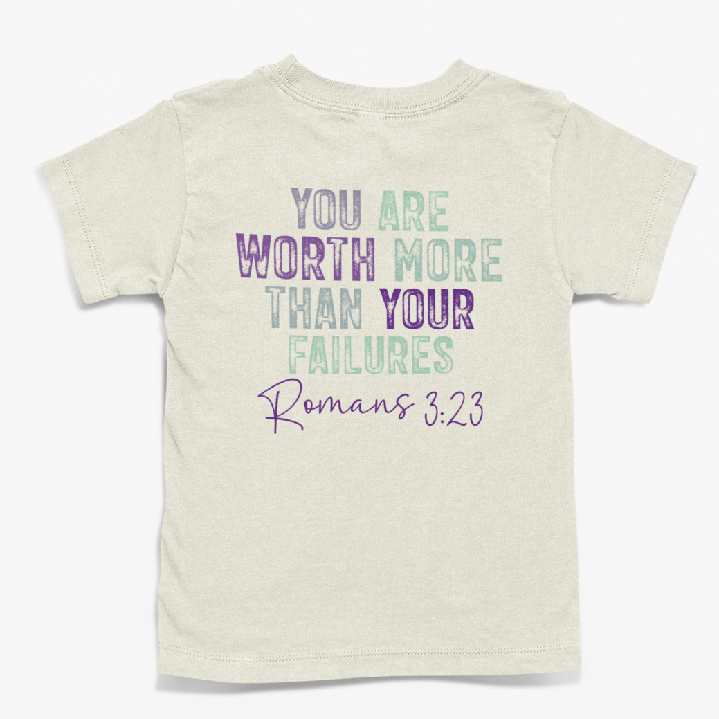 Romoan 3:23 - Worth More Youth & Toddler Graphic Tee