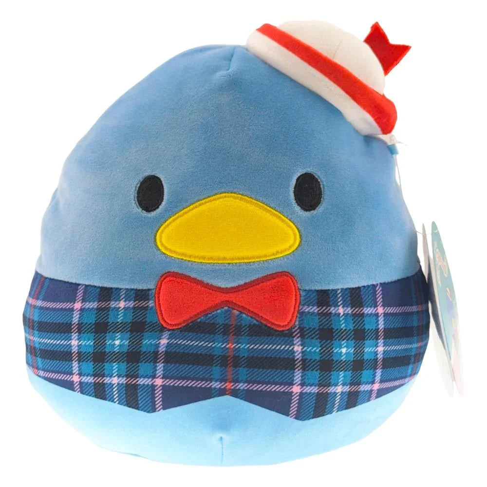 Squishmallows Tuxedo Sam Wearing Plaid Vest 7.5" 2023 Sanrio Winter Collection Stuffed Plush