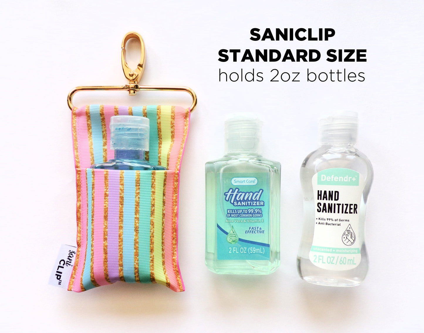 Coral Floral SaniClip Hand Sanitizer Holder - made to order