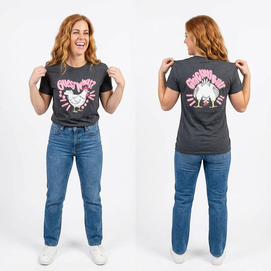 Guess What Chicken Butt Adult Graphic Tee